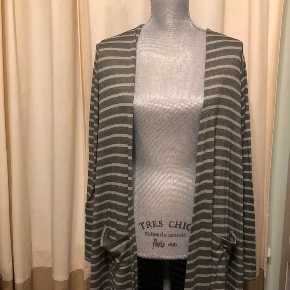 NWT LULAROE Lagenlook Sarah Olive Cardigan/Duster - Picture 3 of 8